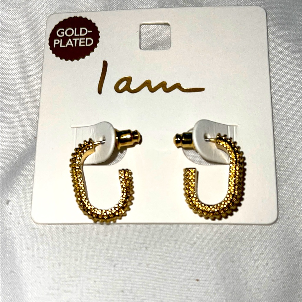 New- Gold-Plated Pierced Earrings 34 9$
